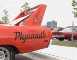 [thumbnail of 1970 Plymouth Road Runner Super Bird Wing Orange Rear.jpg]